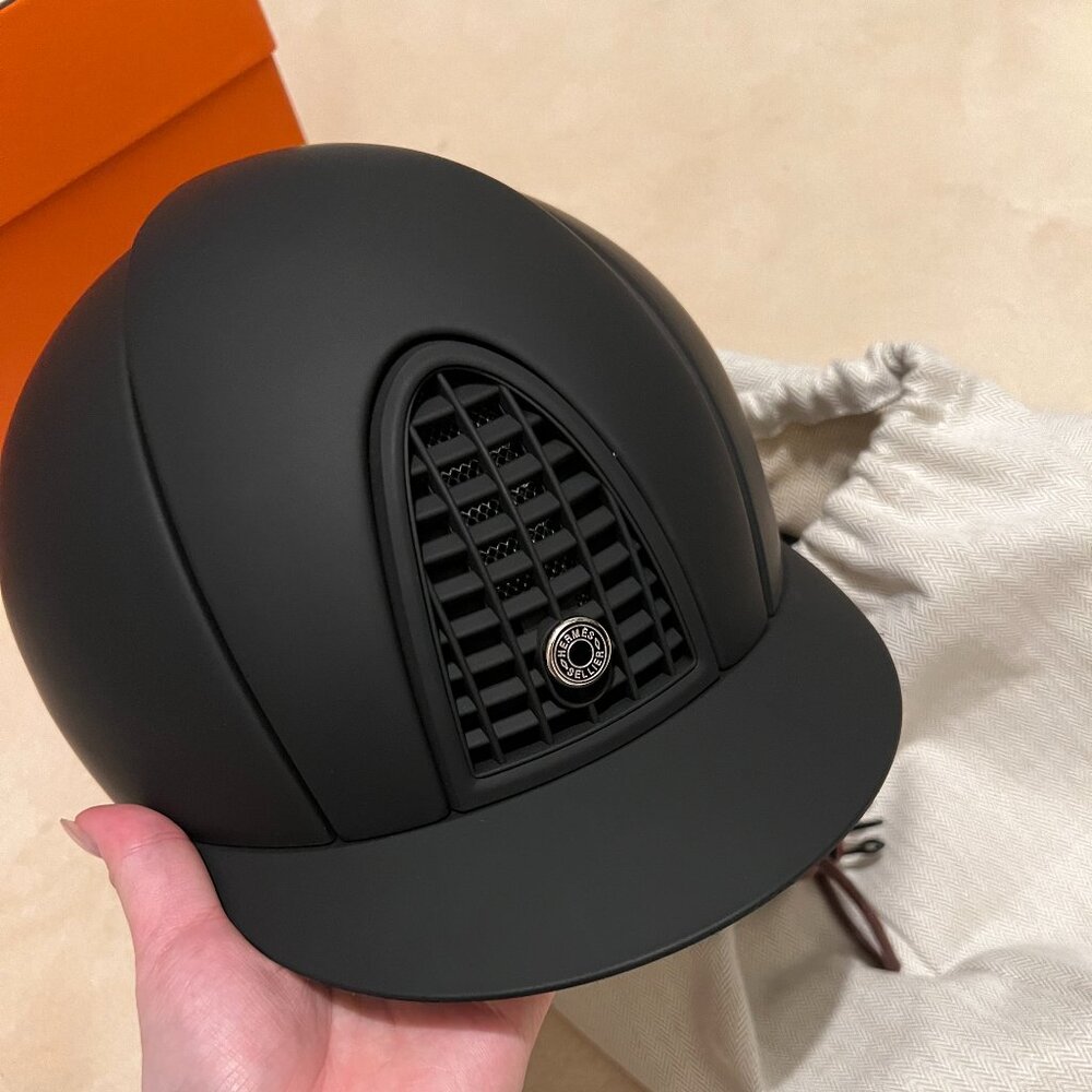 with brand new box, Authenticate  Hermes riding helmet size 56 or 7